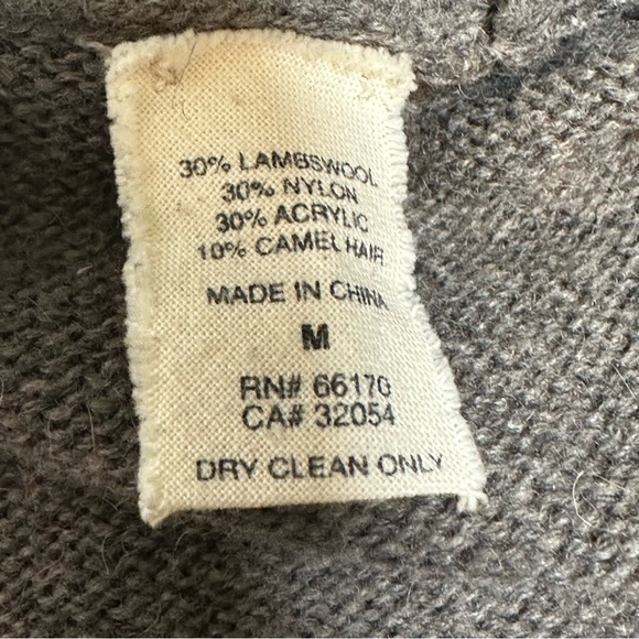 COINCIDENCE & CHANGE WOOL BLEND 4 BUTTON CARDIGAN SZ M - Picture 6 of 8